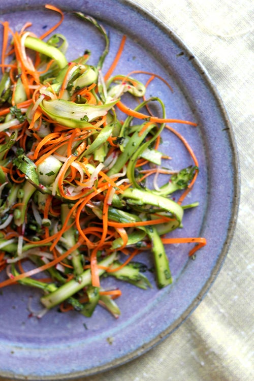 Asparagus Mint Slaw