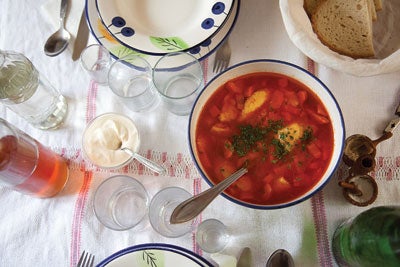 Chicken Soup with Semolina Dumplings