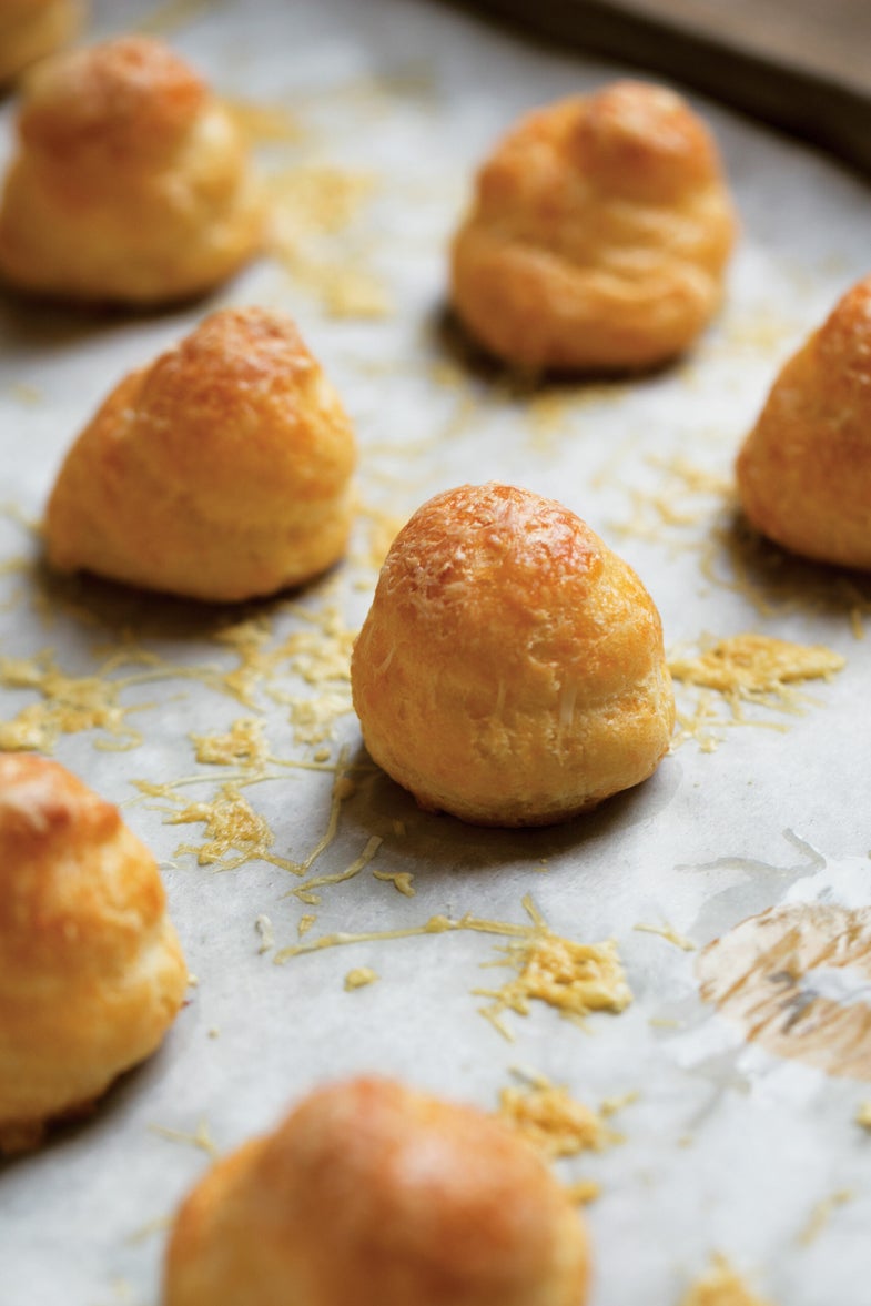 Chablis Three Cheese Gougeres