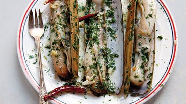 Razor Clams with Chiles and Garlic (Navajas al Ajillo)