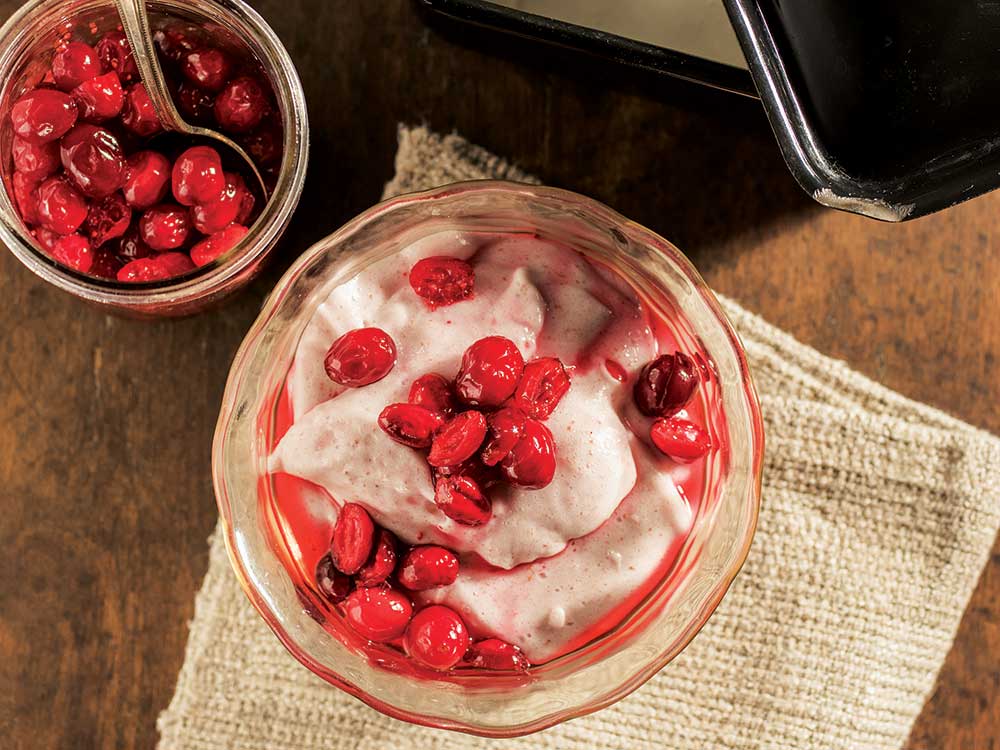 Finnish Whipped Porridge with Yogurt Cream (Vispipuuro)