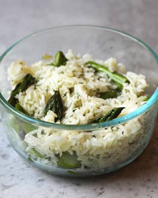 Kitchen Salvage: An Asparagus and Rice Sauté