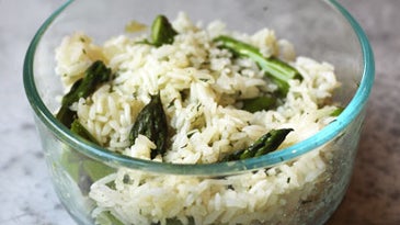 Kitchen Salvage: An Asparagus and Rice Sauté
