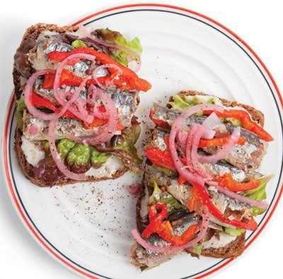 Sardine Sandwich with Horseradish Cream