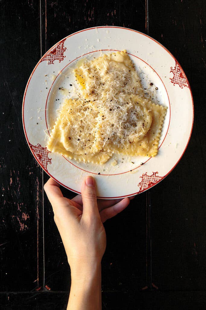 Pear and Cheese Ravioli (Cacio e Pere)