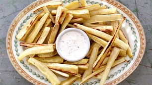 Roasted Parsnips with Horseradish Mayonnaise