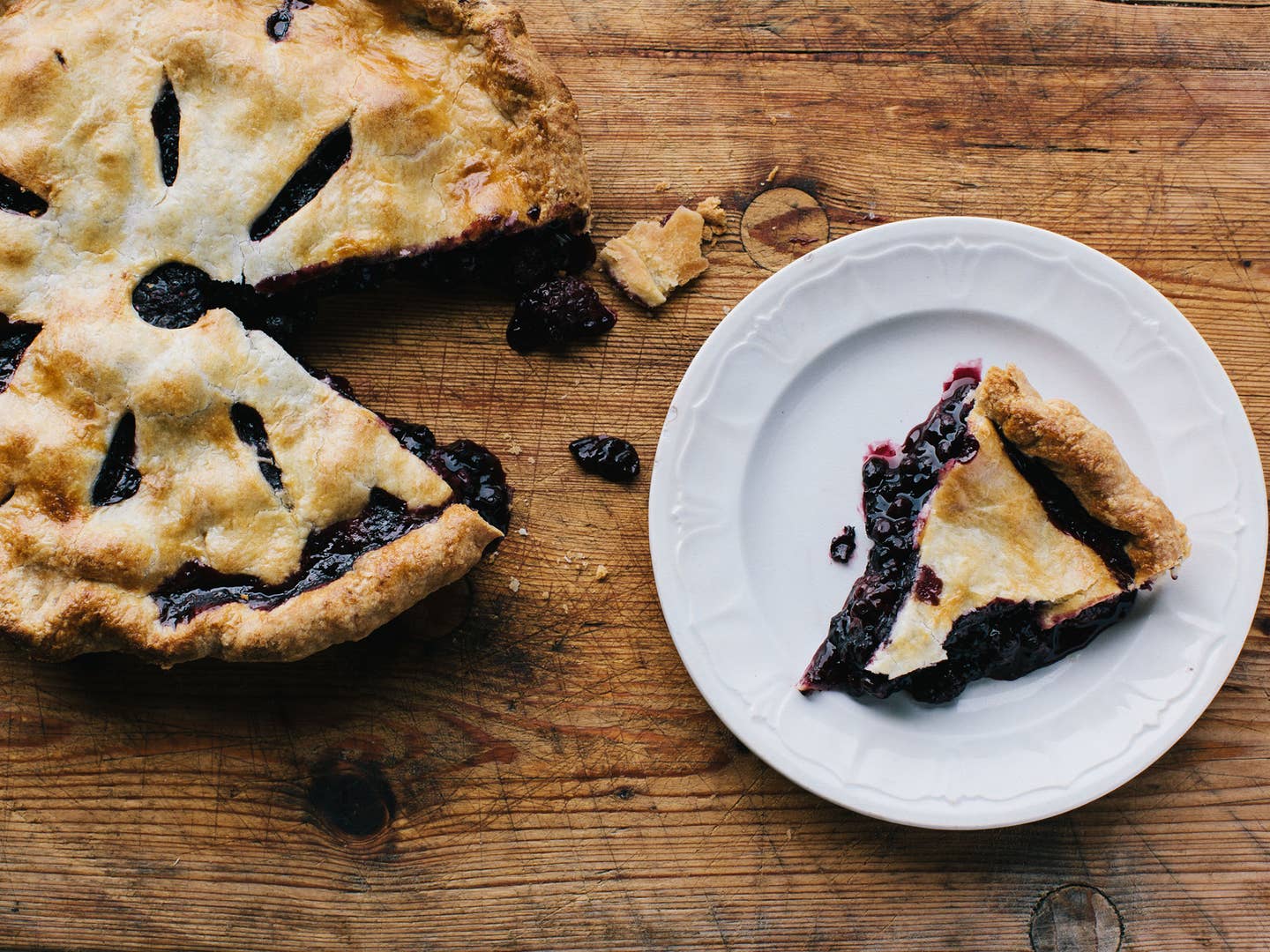 Black and Blue Berry Pie