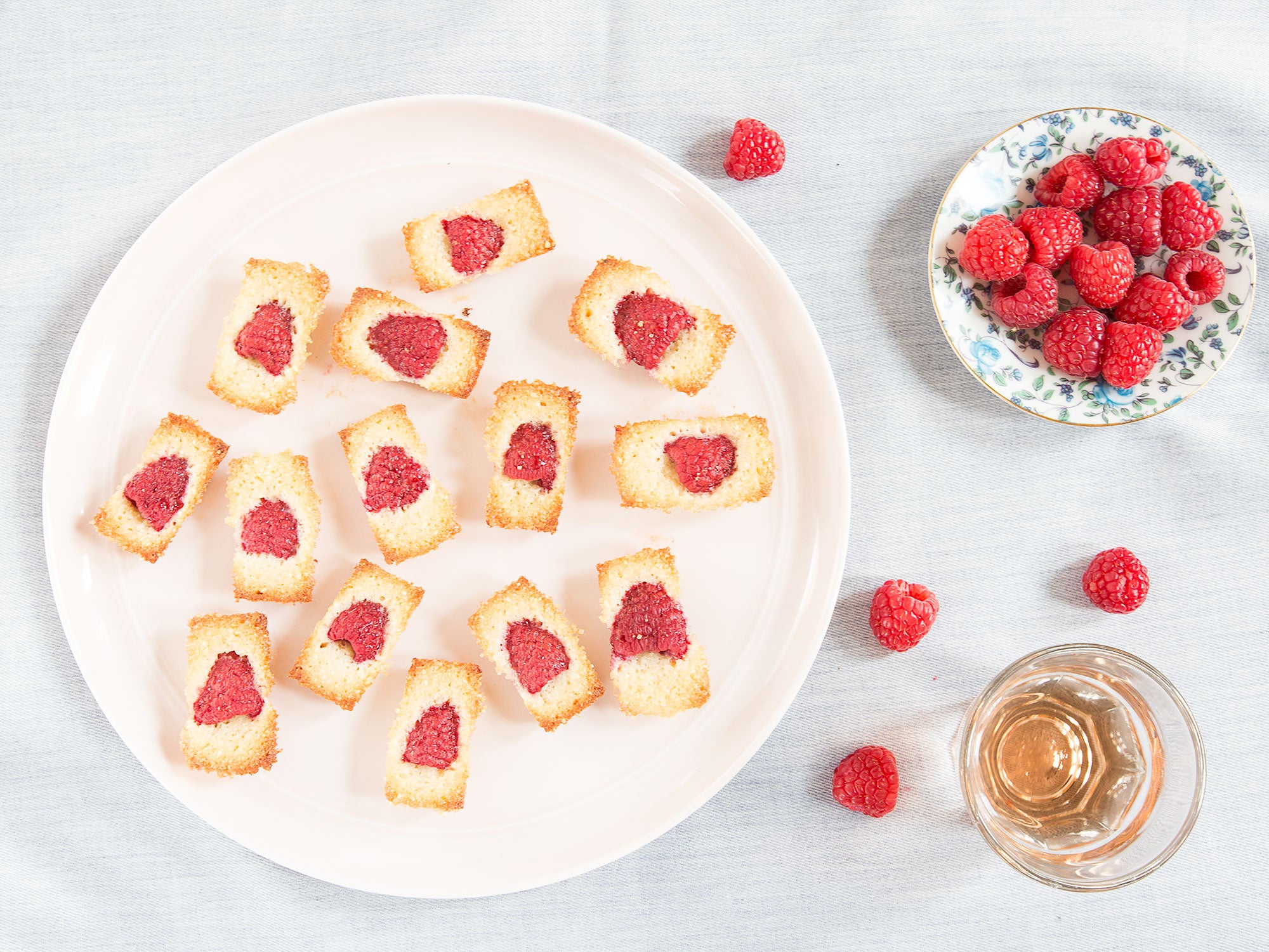 image of Raspberry Financiers recipe by Saveur