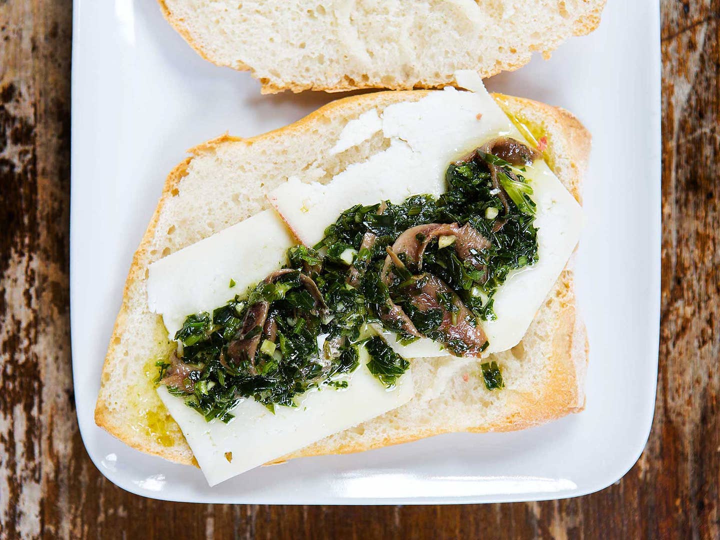 Pecorino, Parsley, and Anchovy Sandwiches Road Trip Food