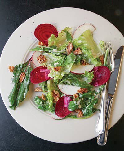 Winter Salad with Buttermilk Dressing