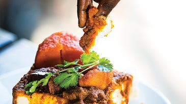 Indian Lamb Curry in a Bread Bowl (Bunny Chow)