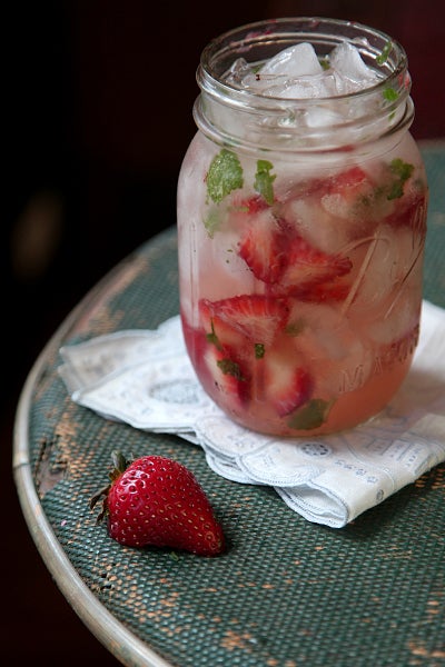 Strawberry Moonshine Julep