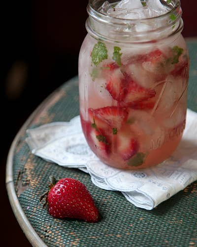 Strawberry Moonshine Julep
