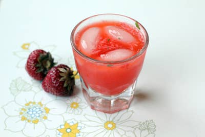 Friday Cocktails: Strawberry Rhubarb Smash