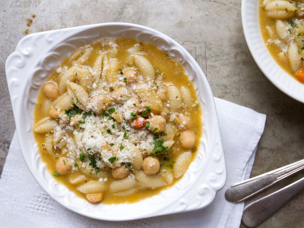 Chickpea and Pasta Soup