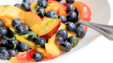 Blueberry, Nectarine and Shiso Salad