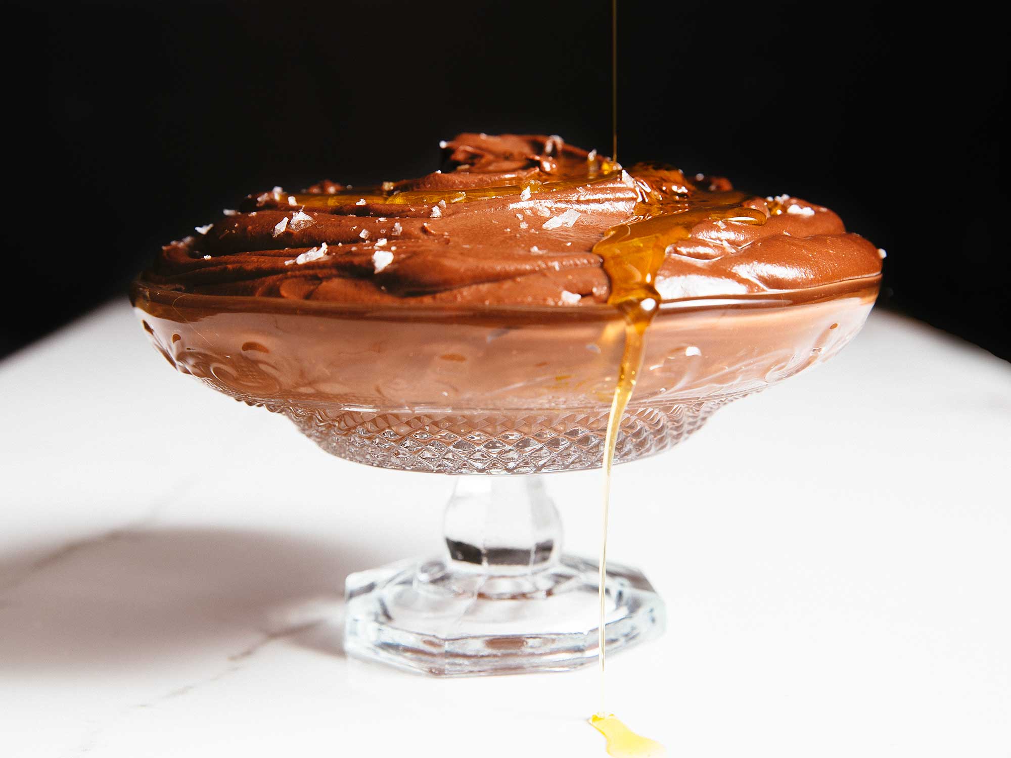 Chocolate, Olive Oil, and Sea Salt Budino Saveur