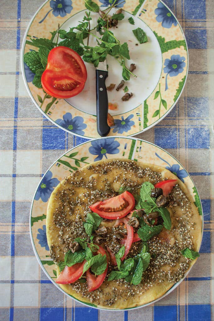 Man'oushé bil Za'atar (Flatbread with Za'atar)