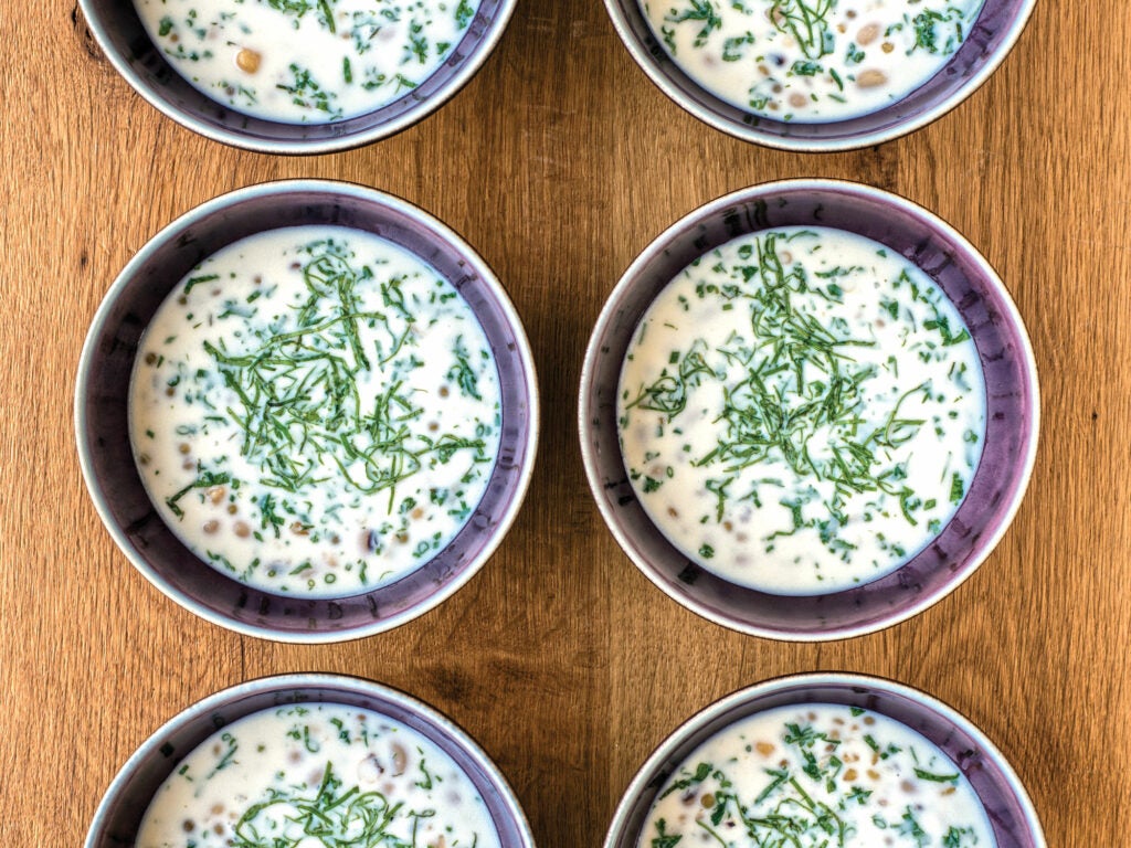 Yogurt and Chickpea Soup