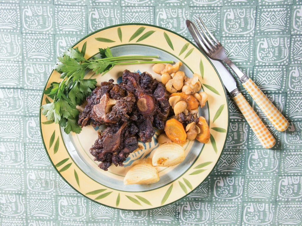 Braised Oxtail with Butter Beans