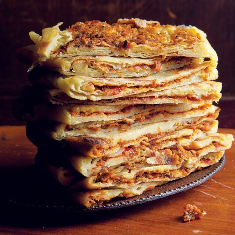 Algerian Crepes (Mahjouba)