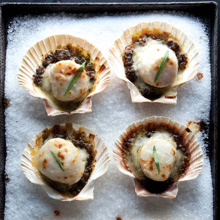 Coquilles St-Jacques (Gratinéed Scallops)