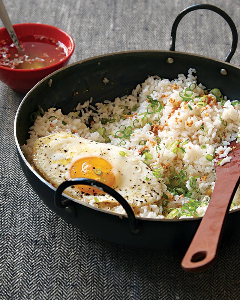 Garlic Fried Rice with Vinegar Sauce