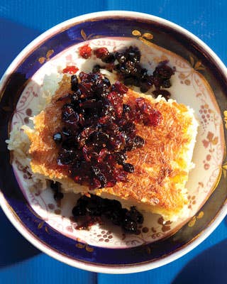 Baked Rice with Barberries (Tah Chin)