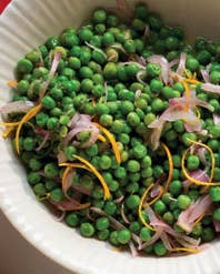 Peas with Orange and Mint