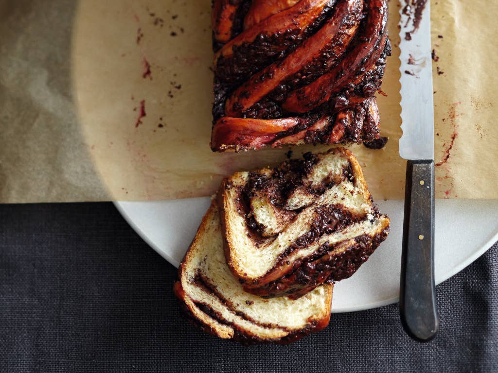 Chocolate-Raspberry Babka