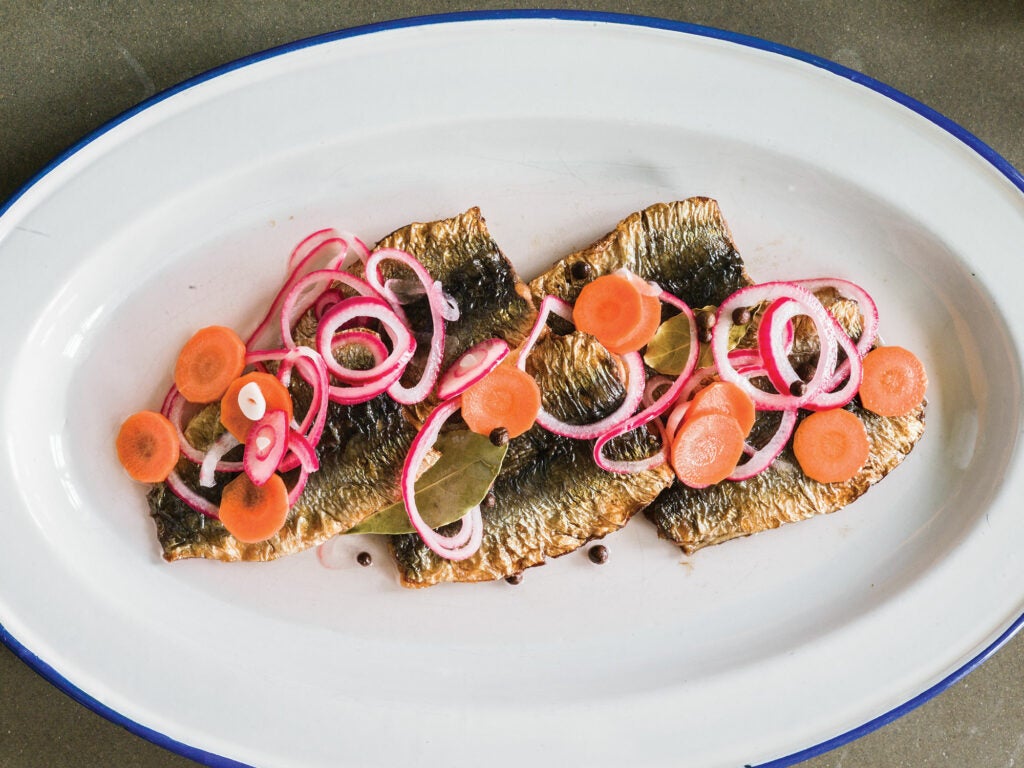 Sweden, recipe, Magnus Nilsson, fried pickled herring, pickling liquor