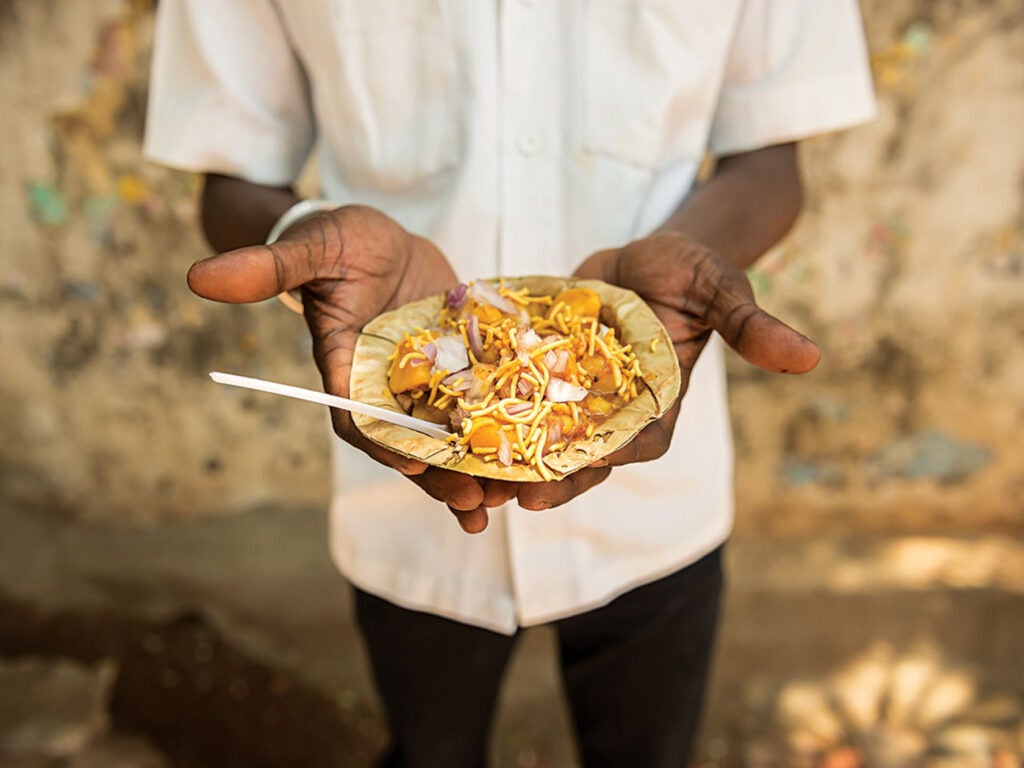 Potato and Chickpea Snack (Aloo Chana Chaat)