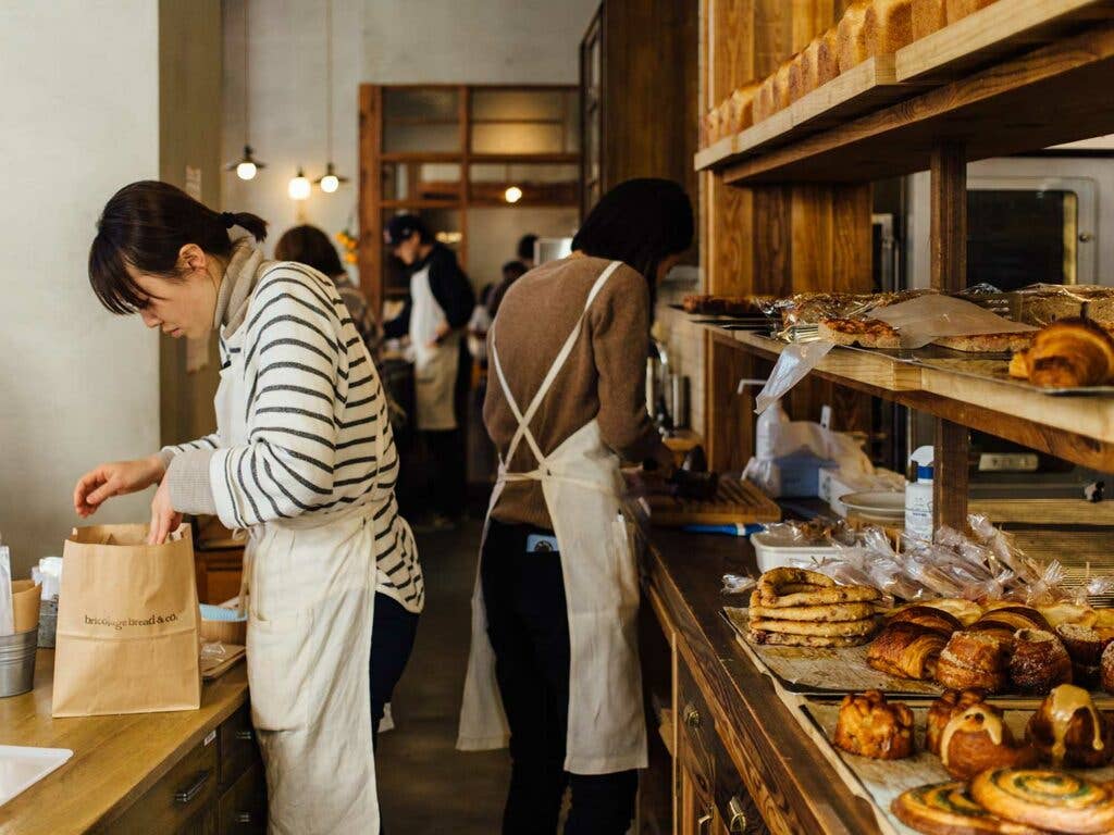 service counter at Bricolage