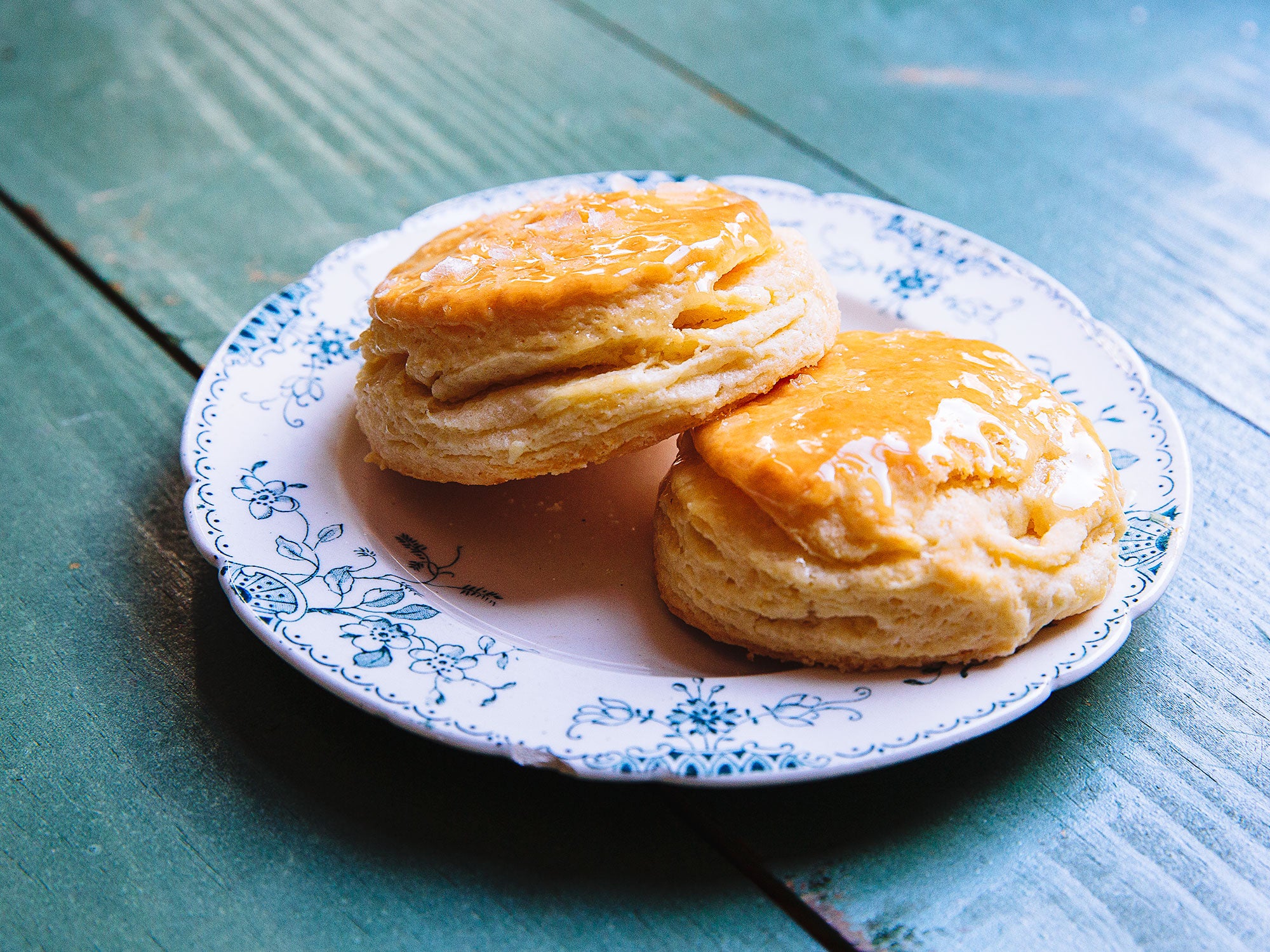 image of Super-Flaky Buttermilk Biscuits With Honey Butter recipe by Saveur