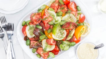 Tomato-Cucumber Salad with Fennel Dressing