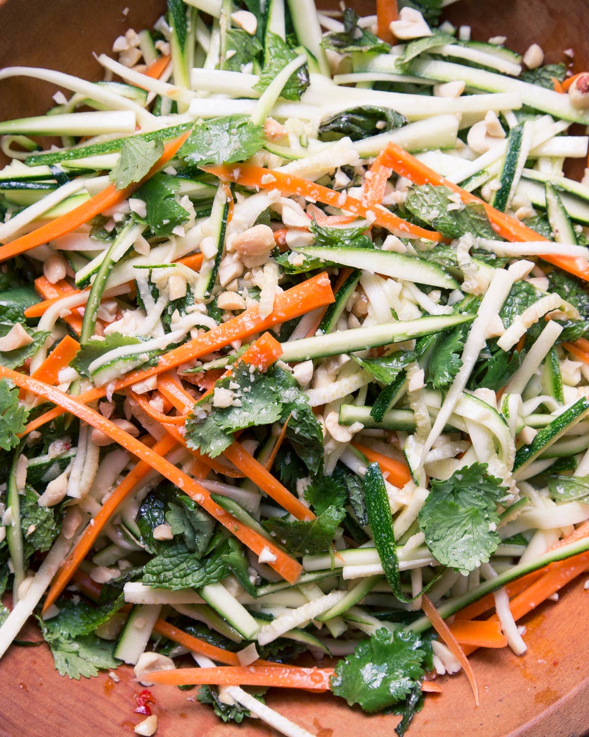 Spicy Thai-style Zucchini & Carrot Salad