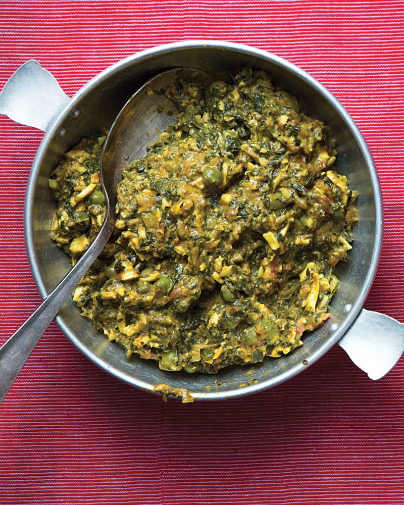 Creamy Fenugreek and Spinach with Cheese (Methi Malai Paneer)