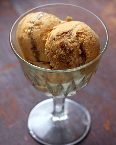 Pumpkin Pecan Gingersnap Ice Cream