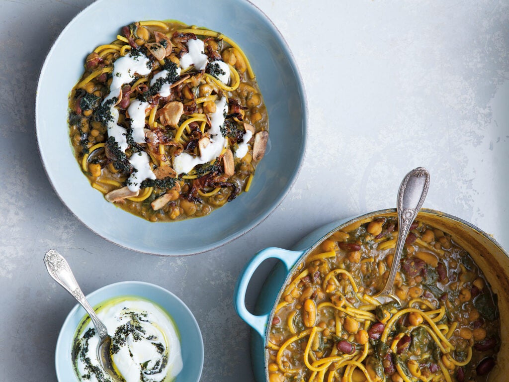 Iranian Noodle Soup (Ash-e Reshteh)