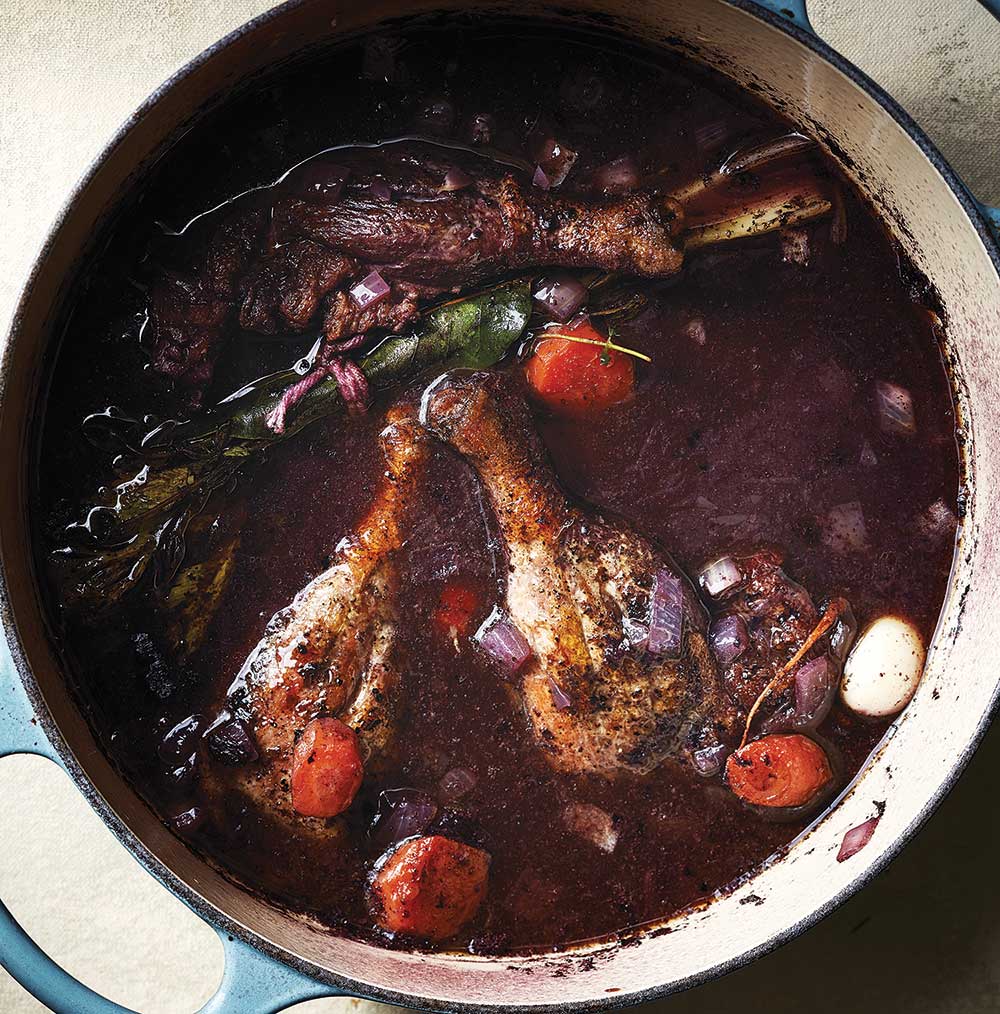 Wine-Braised Duck Legs with Agen Prunes (Civet de Canard Aux Pruneaux D'Agen)