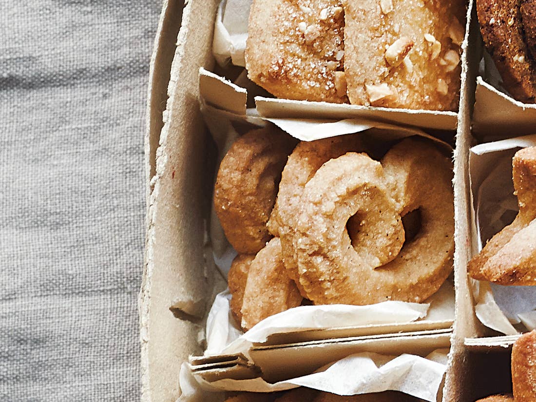 Vanilla Wreath Cookies