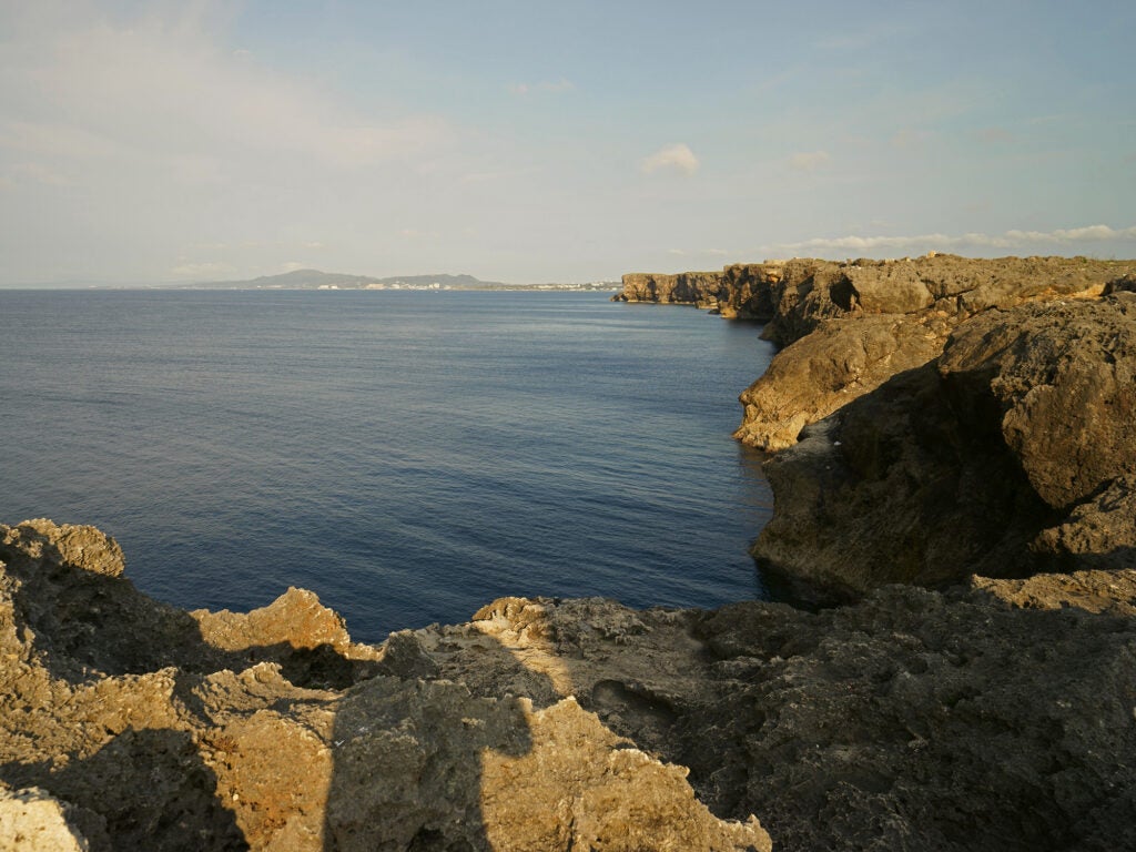 The cliffs of Okinawa, Japan
