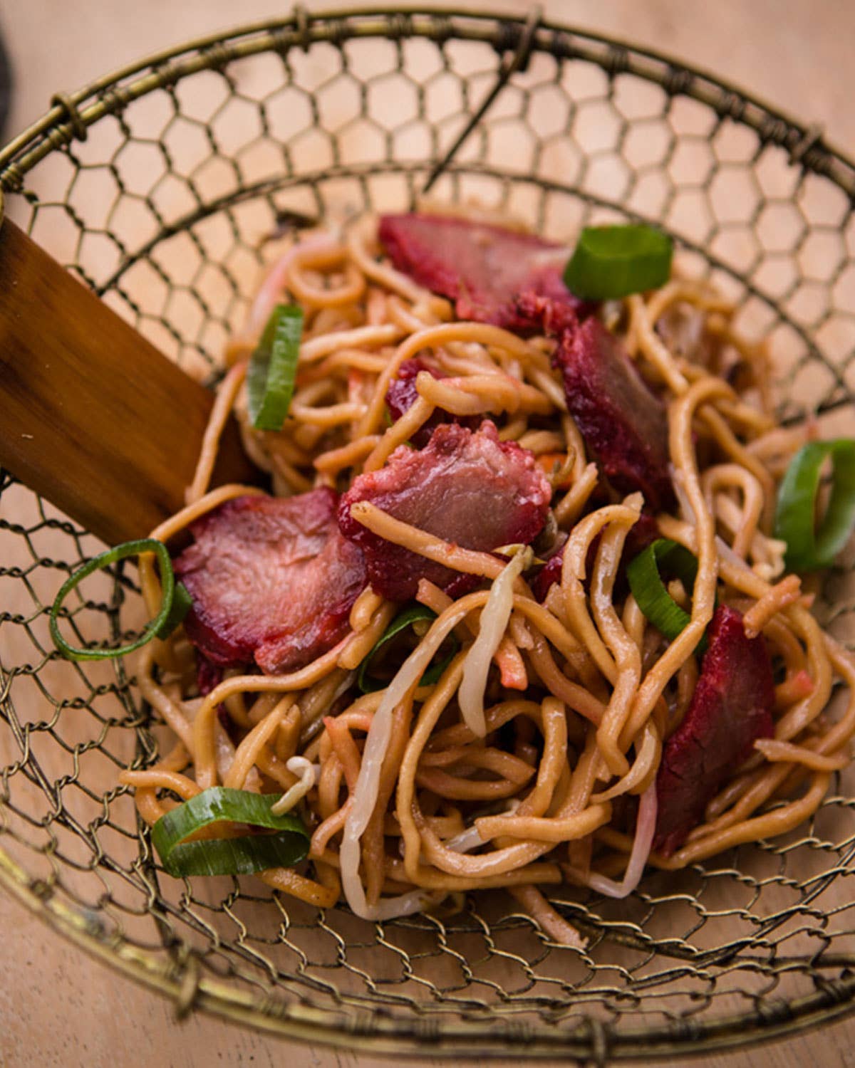 Sweet and Sticky Roast Pork with Sesame Noodles