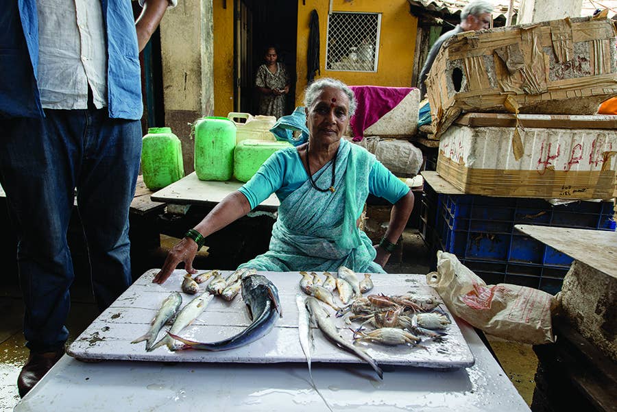Worli fishing village in Mumbai India