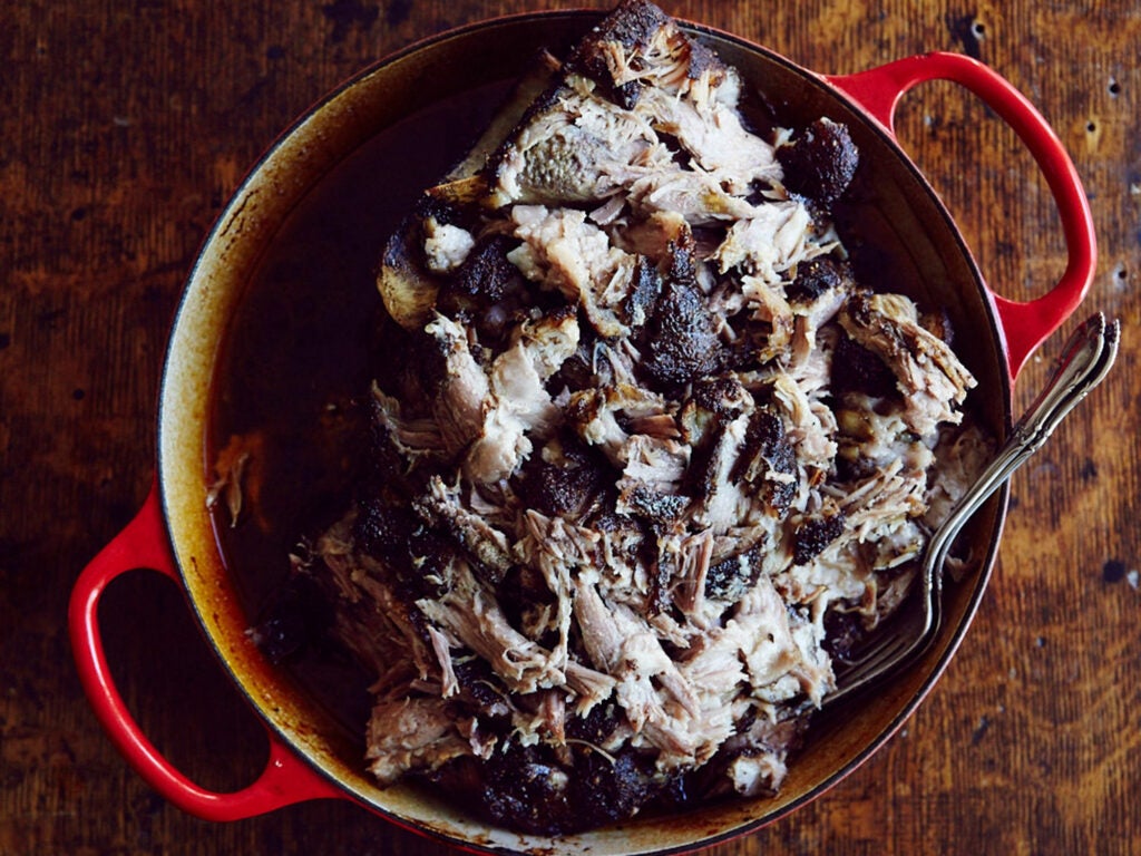 Slow-Roasted Pork Shoulder with Parsley Bagna Cauda