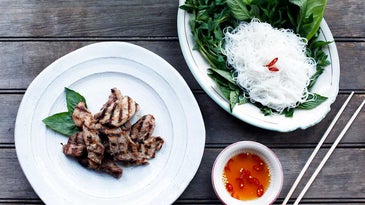 Grilled Pork with Rice Vermicelli