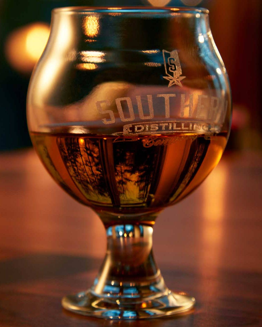 bourbon in a tasting glass