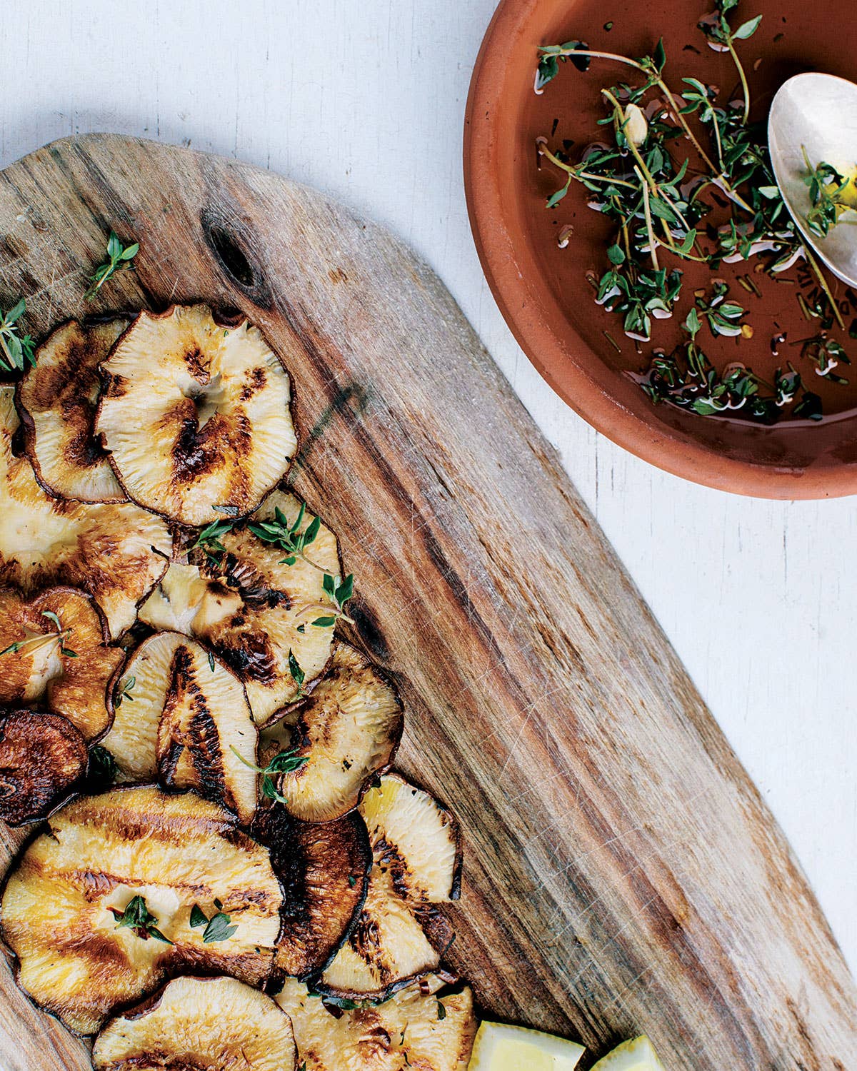 Grilled Shiitake Mushroom with Chile and Thyme