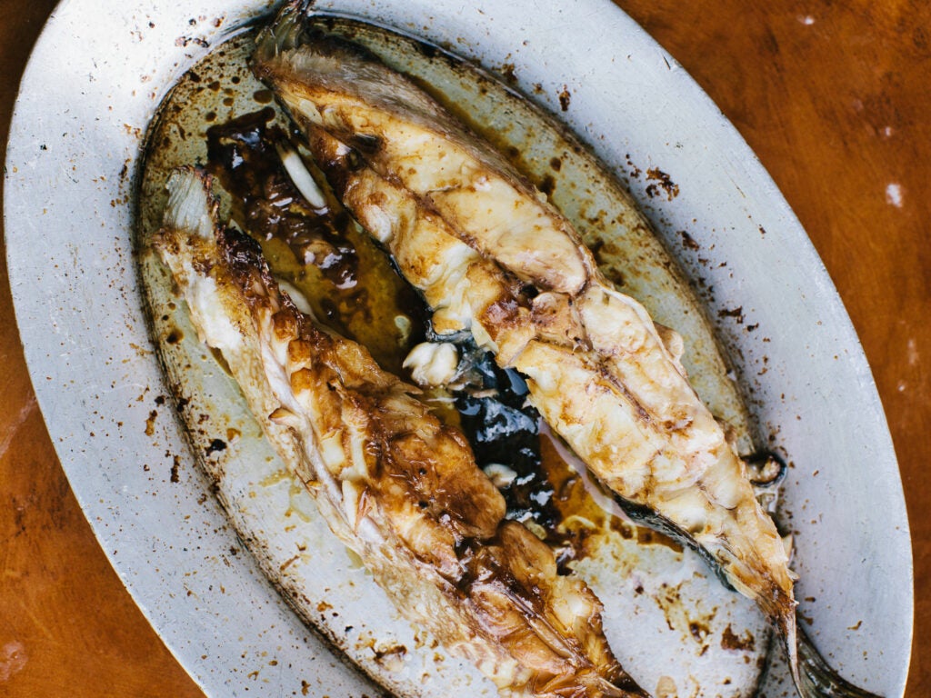 Soy-and-Honey-Glazed Fluke Steaks