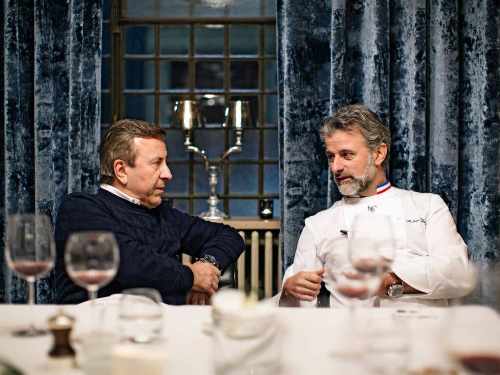 Chefs Daniel Boulud and Mathieu Viannay